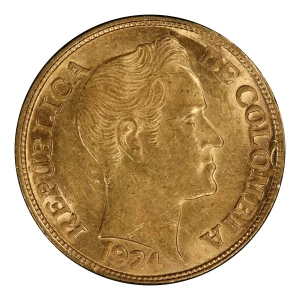 1924-B 5 Peso Restrepo-454.21 