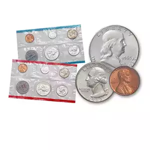 1963-P&D U.S. Uncirculated Set: 10-Coin Set in Original Packaging