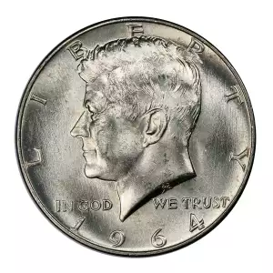 1964 Kennedy Silver Half Dollar & Deluxe Box (3)