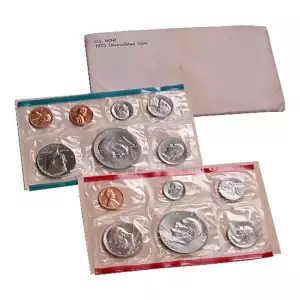 1973-P&D U.S. Uncirculated Set: 13-Coin Set in Original Packaging