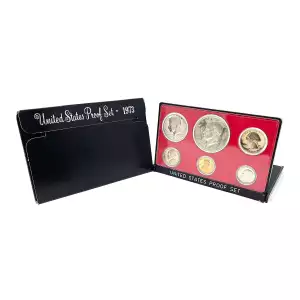 1973-S U.S. Clad Proof Set: Complete 6-Coin Set, Original Packaging