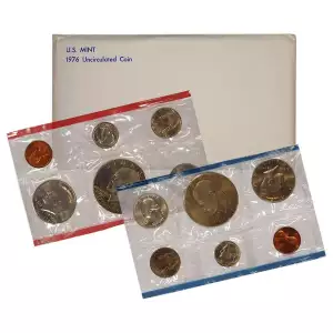 1976-P&D U.S. Uncirculated Set: 12-Coin Set in Original Packaging