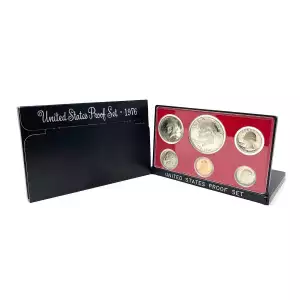 1976-S U.S. Clad Proof Set: Complete 6-Coin Set, Original Packaging