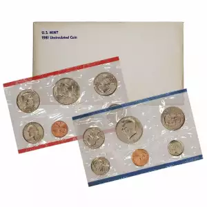 1981-P&D U.S. Uncirculated Set:13-Coin Set in Original Packaging