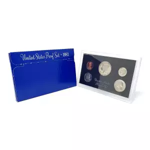 1983-S U.S. Clad Proof Set: Complete 6-Coin Set, Original Packaging