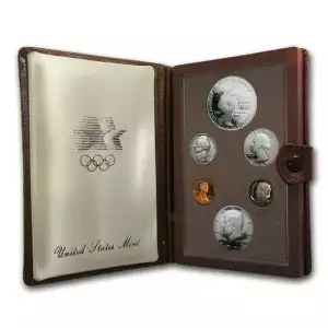 1983-U.S. Prestige Proof Set: 6-Coin Set with Box & COA