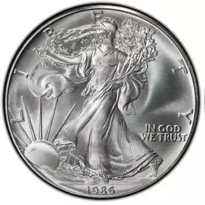 1986 1 oz American Silver Eagle Mint State Condition (2)