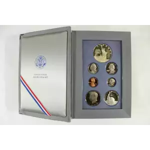 1986-U.S. Prestige Proof Set: 7-Coin Set with Box & COA