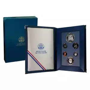 1987-U.S. Prestige Proof Set: 6-Coin Set with Box & COA