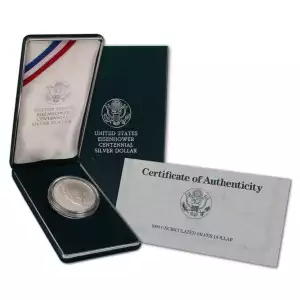 1990-W Eisenhower Commemorative Silver Dollar Mint State