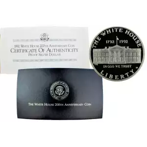 1992-W White House Commemorative Silver Dollar Proof