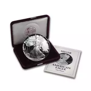 1993-P 1 oz American Silver Eagle Proof With Box and COA