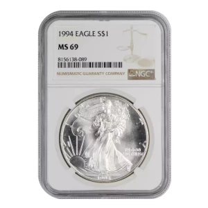 1994 Silver Eagle NGC MS69