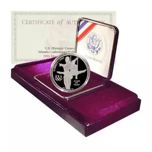 1995-P Olympic Gymnastics Commemorative Silver Dollar Proof