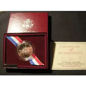 1995 U.S. Basketball Olympic Clad Half Dollar Proof