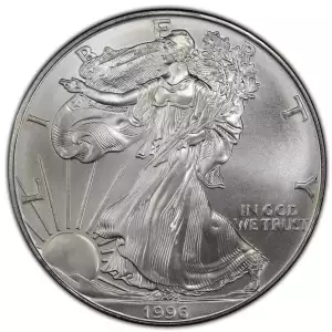 1996 1 oz American Silver Eagle Mint State Condition (2)