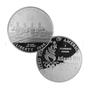 1996-P Olympic Rowing Commemorative Silver Dollar Proof