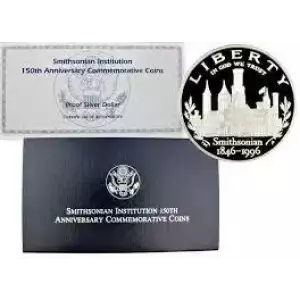 1996-P Smithsonian Commemorative Silver Dollar Proof