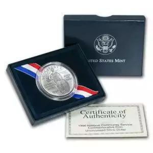 1996-S Community Service Commemorative Silver Dollar Mint State