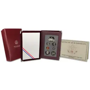 1996-U.S. Prestige Proof Set: 7-Coin Set with Box & COA