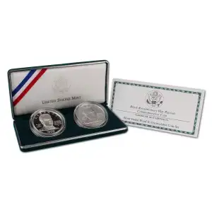 1998 Black Revolutionary Patriots Commemorative Silver Dollar Proof and Mint Set