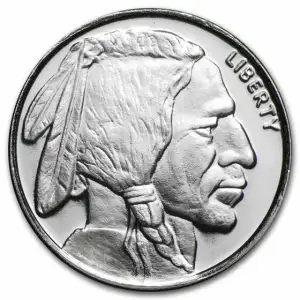 1oz Silver Round- Buffalo Design (2)