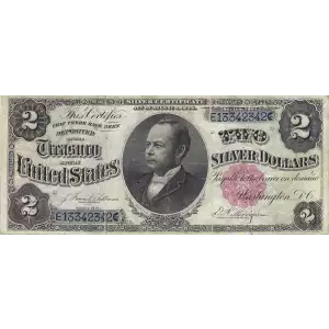 $2 1891 Small Red Silver Certificates 246
