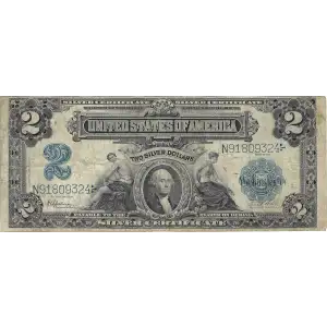 $2 1899 Blue Silver Certificates 258