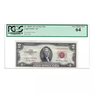 $2 1953 red seal. Small Legal Tender Notes 1509* (2)