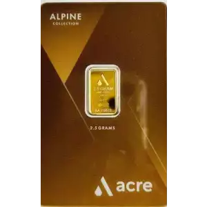 2.5 g Acre Alpine Gold Bar (Carded)