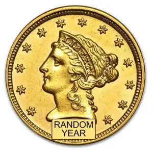 $2.50 Gold Liberty Head Quarter Eagle PCGS MS63 (Year Varies)