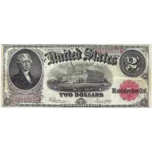 $2  Small Red, scalloped Legal Tender Issues 60