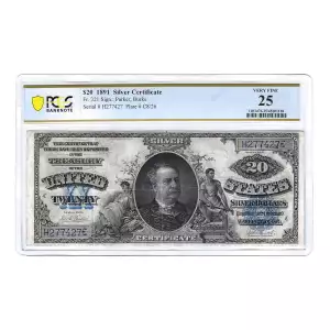 $20 1891 Blue Silver Certificates 321