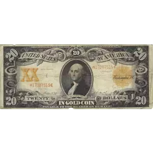 $20 1906 Gold Gold Certificates 1186