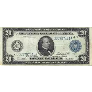 $20 1914 Red Seal Federal Reserve Notes 979A