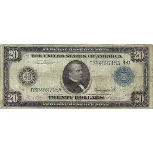 $20 1914 Red Seal Federal Reserve Notes 979A