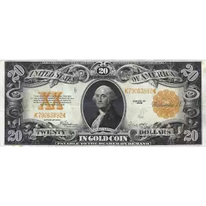 $20 1922 Gold Gold Certificates 1187 (2)