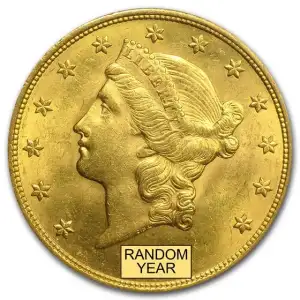 $20 Gold Liberty Head Double Eagle PCGS MS63 (Year Varies) (2)