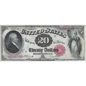 $20  Small Red, scalloped Legal Tender Issues 147