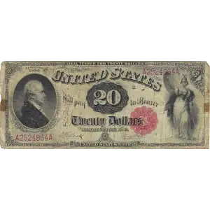 $20  Small Red, scalloped Legal Tender Issues 147