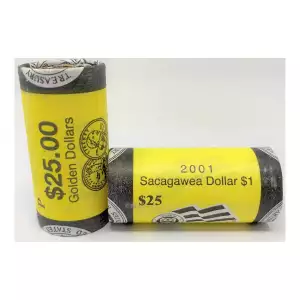 2001 Native American Dollar P&D U.S. Mint Rolls
