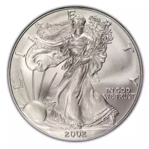 2002 1 oz American Silver Eagle Mint State Condition (2)