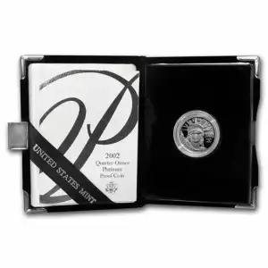 2002-W 1/4 oz Proof American Platinum Eagle with Box & COA (2)