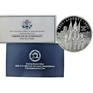 2002-W West Point Bicentennial Commemorative Silver Dollar Proof