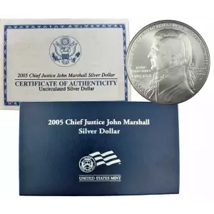 2005-P John Marshall Commemorative Silver Dollar Mint State