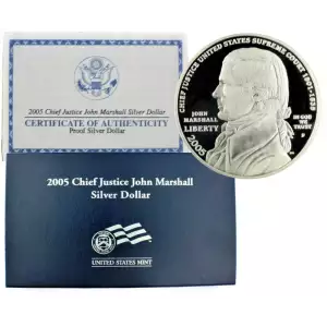 2005-P John Marshall Commemorative Silver Dollar Proof