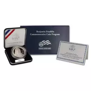 2006 Benjamin Franklin Founding Father Commemorative Silver Dollar Proof