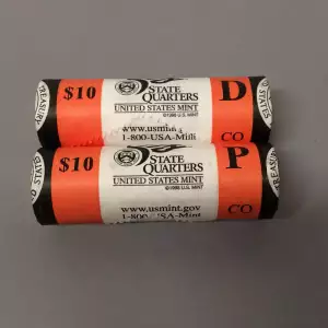 2006 P & D Colorado State Quarters BU Mint Rolls