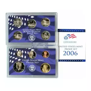 2006-S U.S. Clad Proof Set: Complete 10-Coin Set, with Box and COA