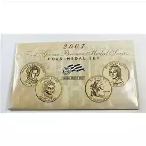 2007 U.S. Mint First Spouse Bronze Four-Medal Set